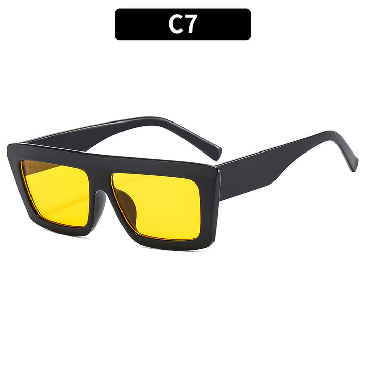 Timeless Look Stylish Square Frame Sunglasses