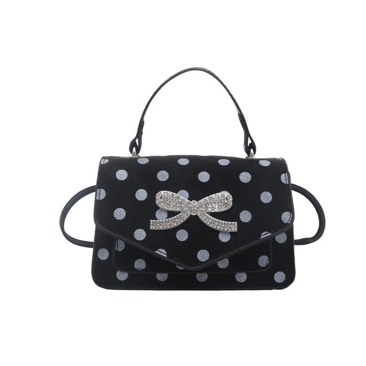 WoElegant Polka Dot Handheld Satchel Bag Kalsten