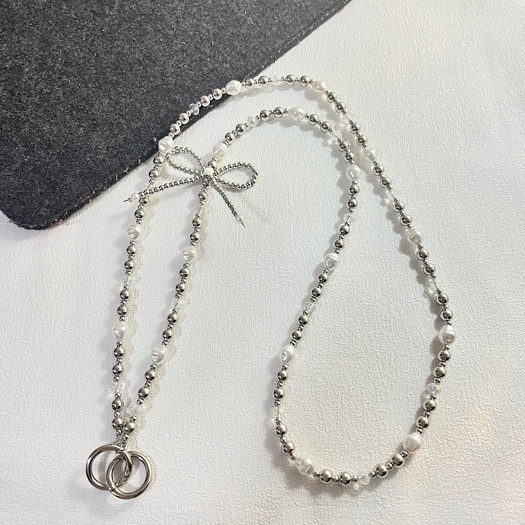 Heart-Designed Beaded Eyewear Chain Kalsten