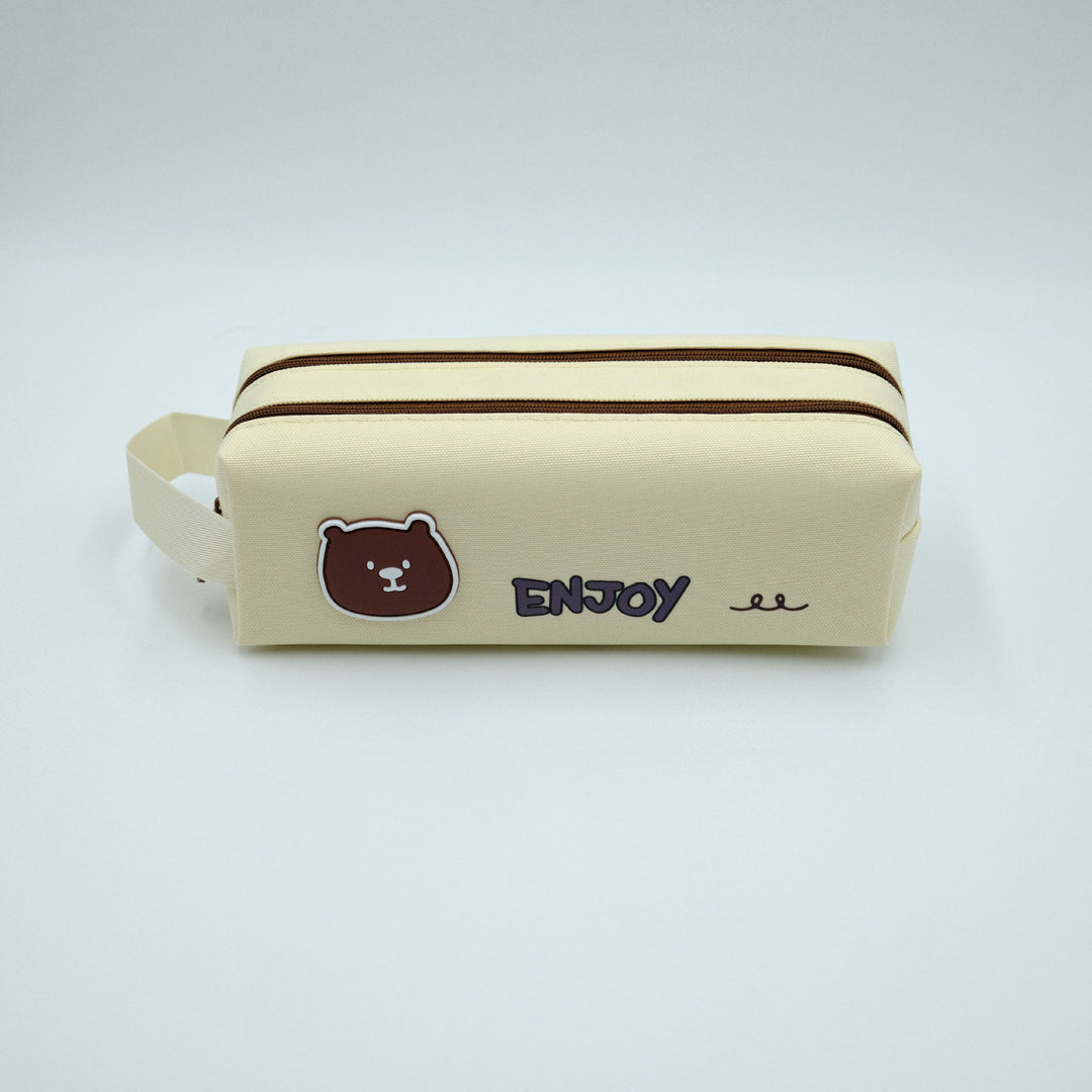 Fun Character Zip-Up Pencil Case