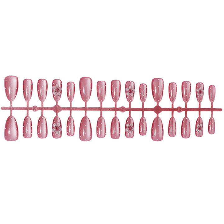 Premium Adhesive Press-On Nail Set with Floral Patterns Kalsten