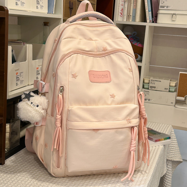 Decorative Star-Embellished Backpack Kalsten