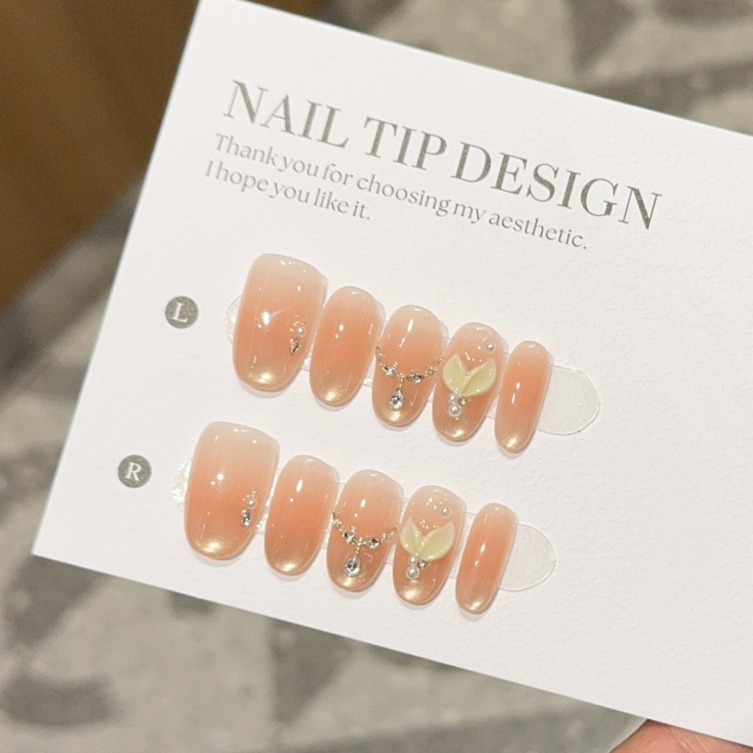 Artificial nails with Romantic Design Kalsten