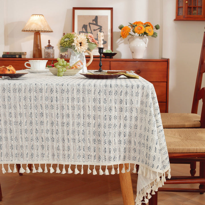 Floral Patterned Tablecloth