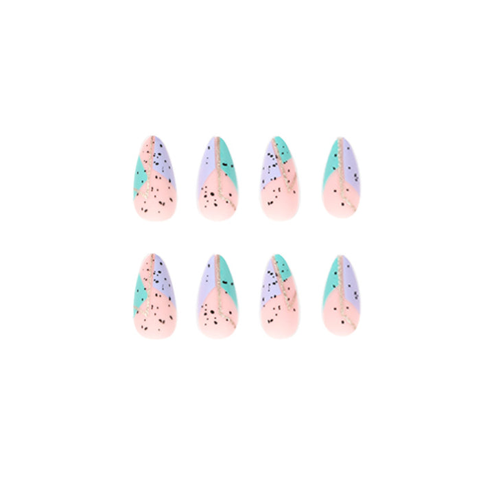 Artificial nail art with unique geometric design Kalsten