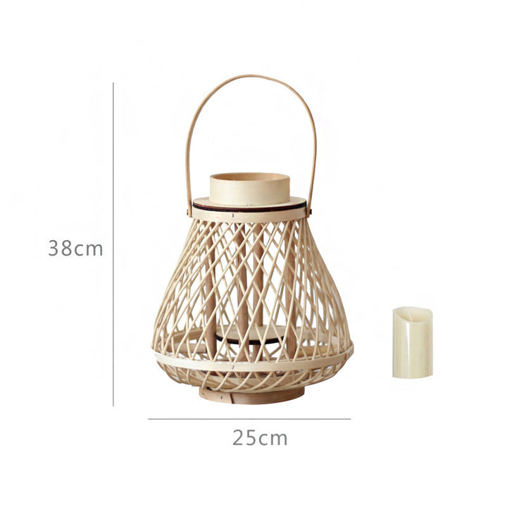 Stylish Rattan Lantern Kalsten