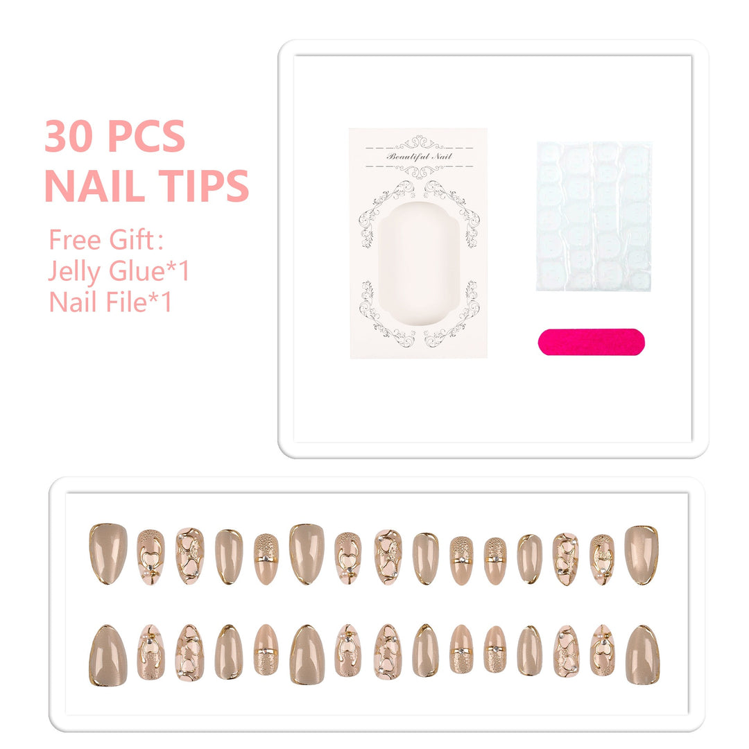 Elegant Press-On Nail Design Set