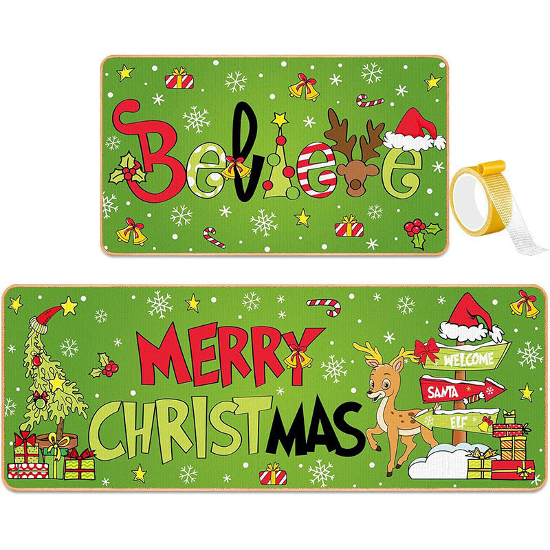 Festive Christmas Kitchen Mat Set Kalsten