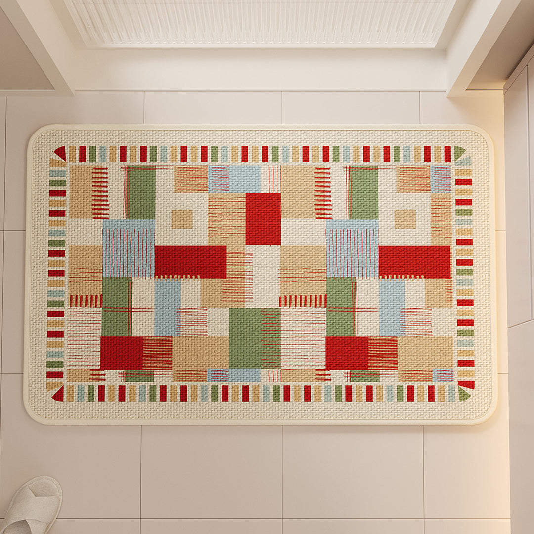 Colorful Geometric Kitchen Mat