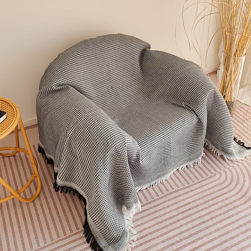 Cozy Waffle Weave Throw Blanket