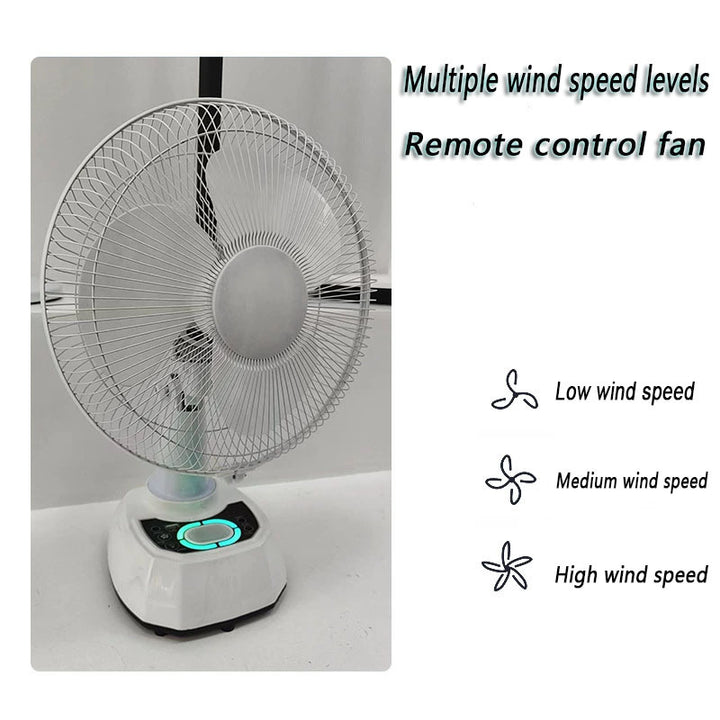 Women's solar-powered table fan with remote control Kalsten