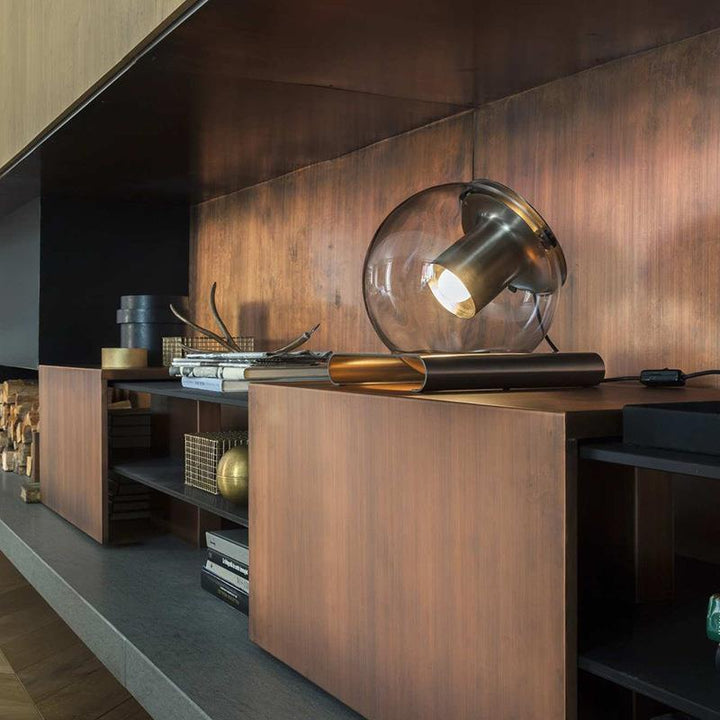 Modern Glass Sphere Table Lamp