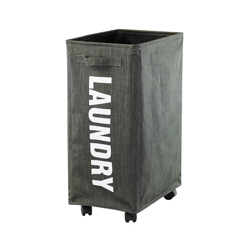 Practical laundry container with wheels Kalsten