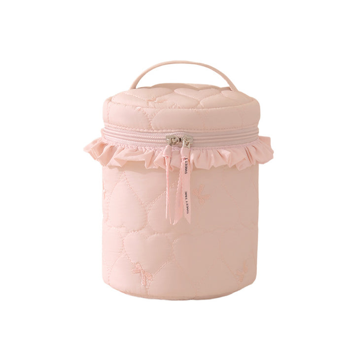 Quilted Makeup Storage Canister Kalsten