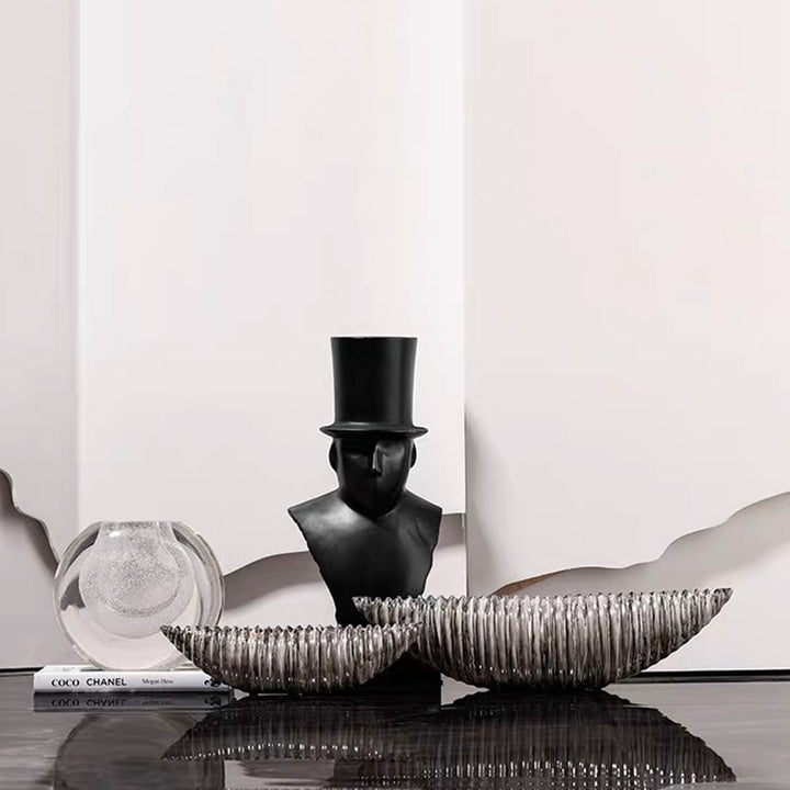 Contemporary Ribbed Centerpiece