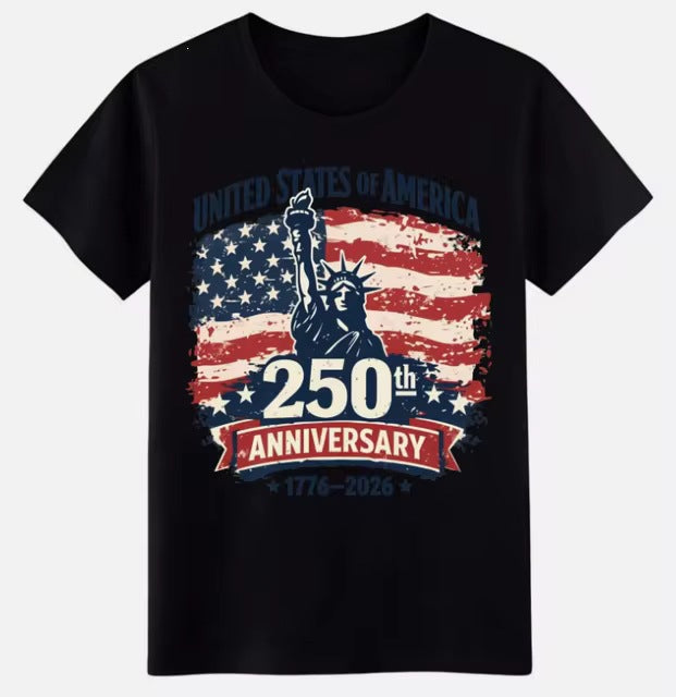 Men's nan patriotic graphic cotton crewneck T-shirt with vintage eagle emblem Kalsten