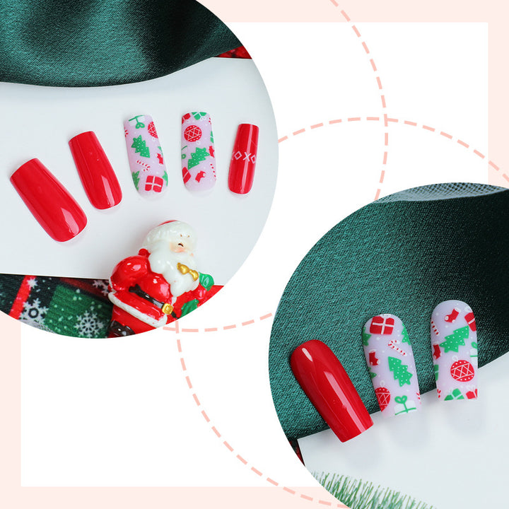 Holiday-Themed Press-On Nail Set Kalsten