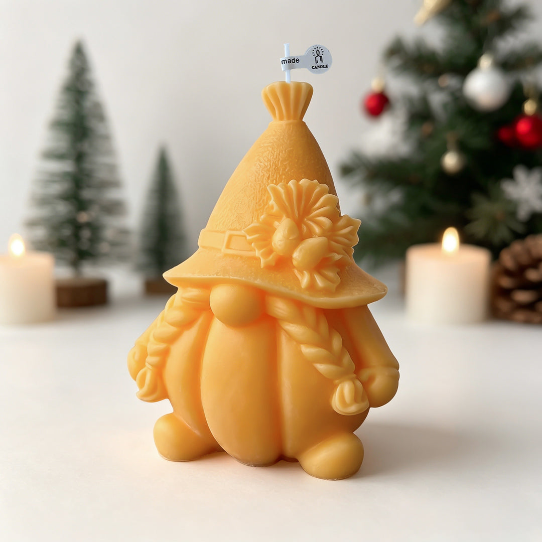 Whimsical Gnome Candle