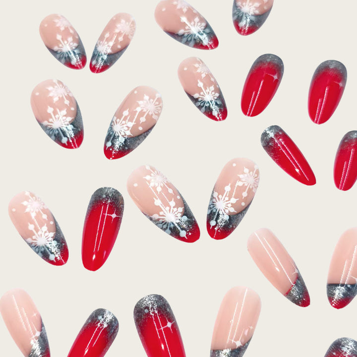 Creative artificial nails with winter motif Kalsten