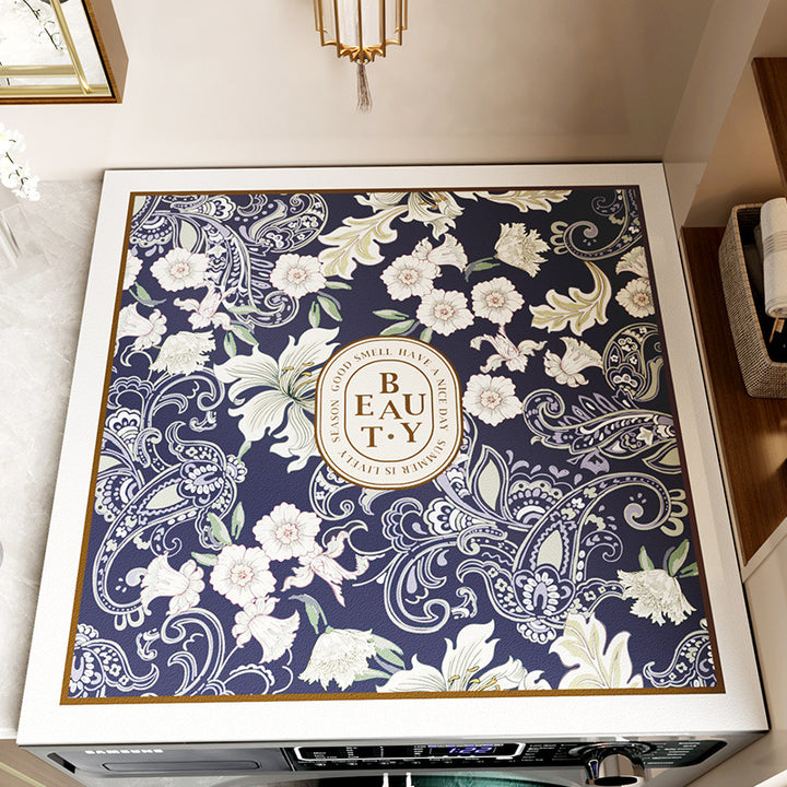 Decorative Floral Area Mat Kalsten 1786980001