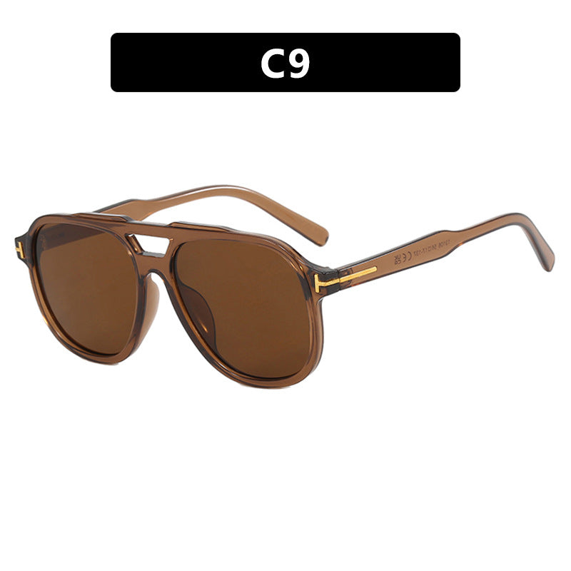 Women's fashionable sunglasses with polygonal frame and protective lenses Kalsten