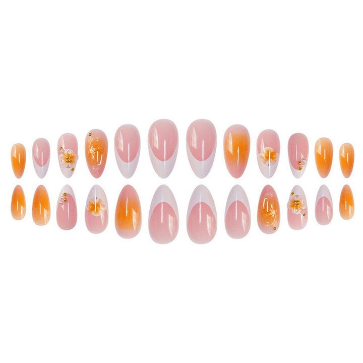 Decorative Floral Acrylic Nail Set Kalsten