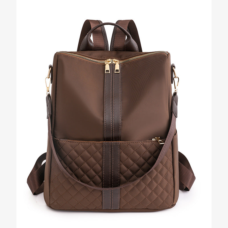 Elegant Multi-Compartment Quilted Backpack