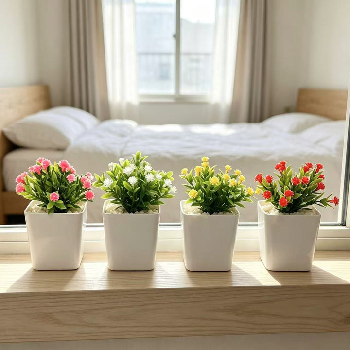 Decorative Mini Potted Plant Arrangement