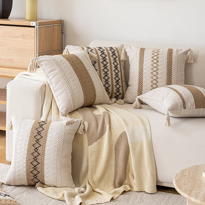Decorative Textured Throw Cushion
