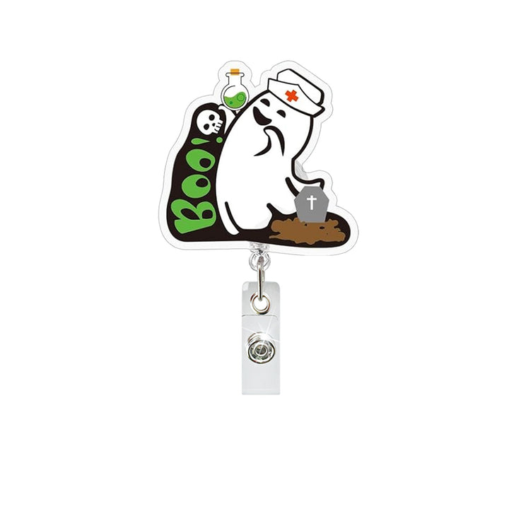 Expandable badge holder with anatomical heart pendant