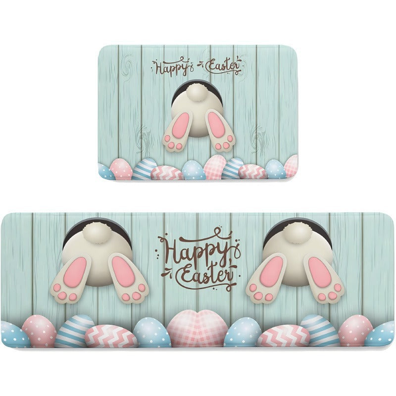 Decorative Bunny Print Runner Mat Kalsten