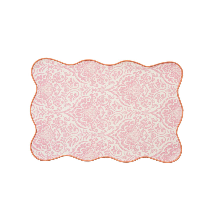 Decorative wavy table set with pomegranate and parrot motif Kalsten