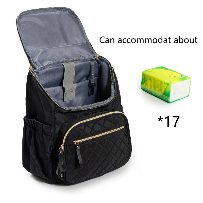 Quilted Multi-Pocket Backpack Kalsten