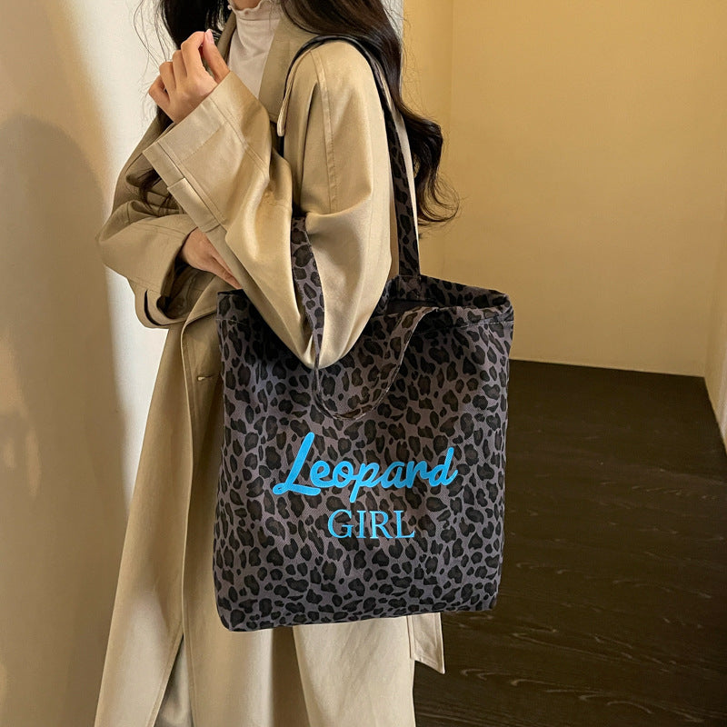 Stylish Leopard Print Tote Bag Kalsten