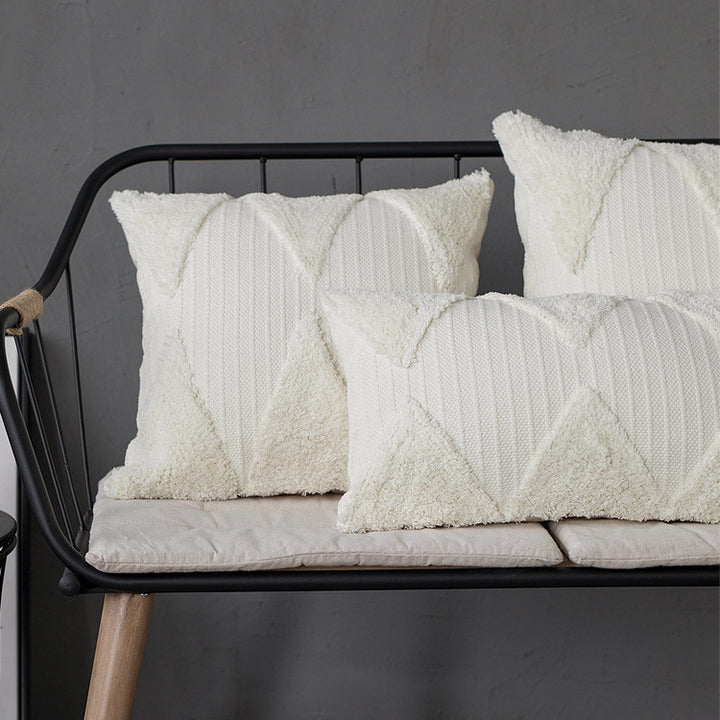 Luxurious decorative cushion with textured tufting surface Kalsten