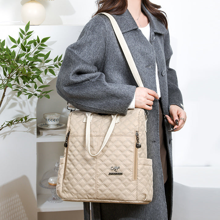 Quilted Multi-Functional Backpack Kalsten