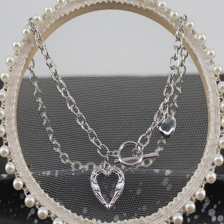 Stylish Heart-Linked Chain Necklace Kalsten