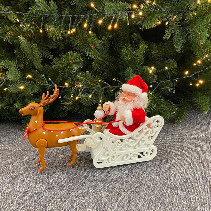 Santa Claus and Reindeer Figures Set Kalsten