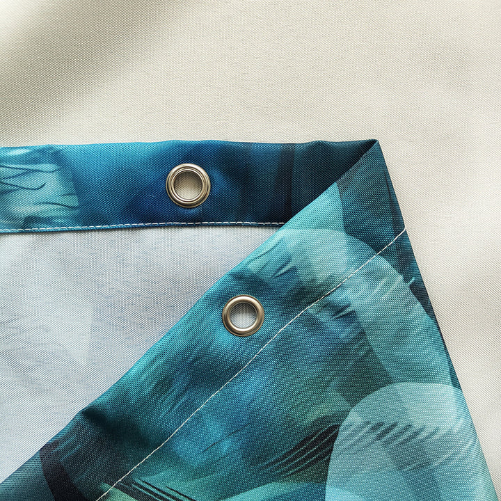 Artistic Feather Print Shower Curtain Kalsten