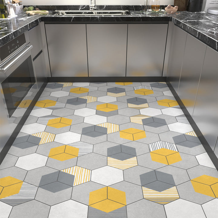 Geometric Honeycomb Pattern Area Rug