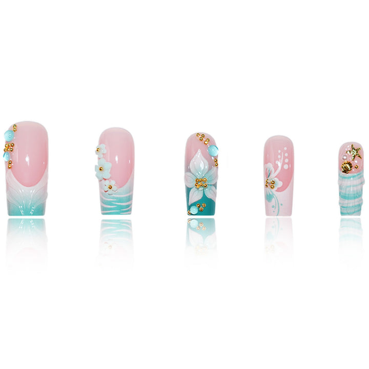 Floral Art Press-On Nails Kalsten