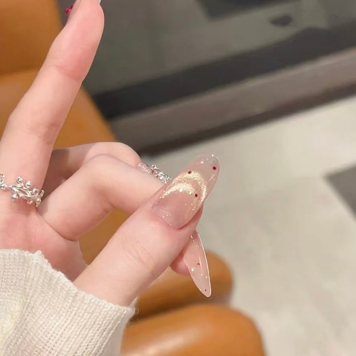 Elegant Glittery Nail Art Kalsten