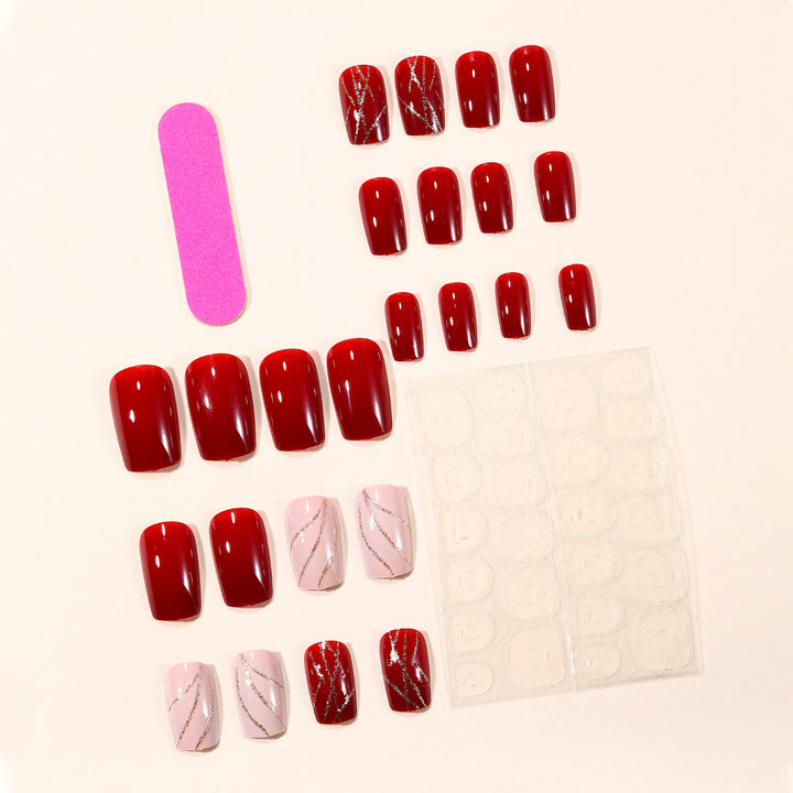Luxurious Metallic and Glossy Nail Art Extensions Kalsten