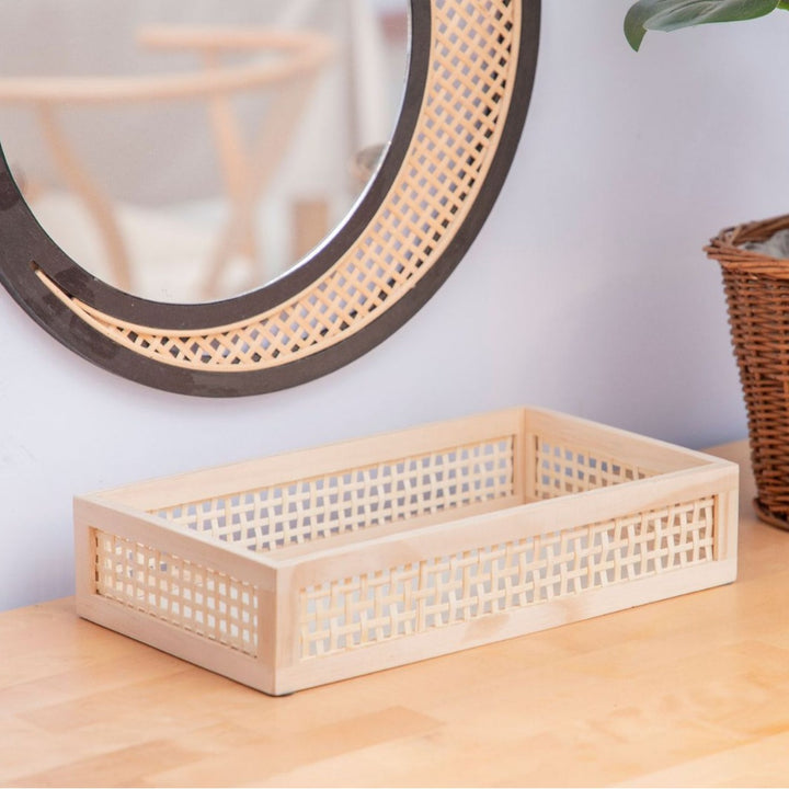 Handwoven Serving Tray Kalsten