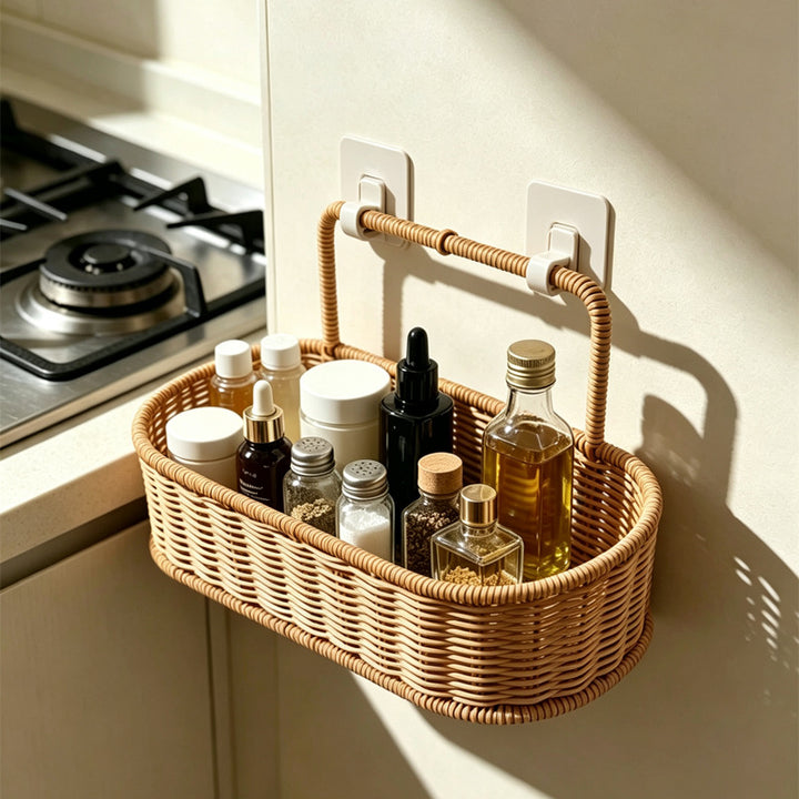 Multi-Tiered Wicker Storage Organizer Kalsten