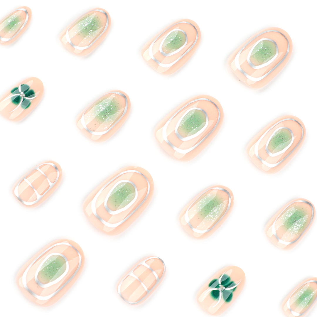 Elegant Nail Art with Floral Design Kalsten