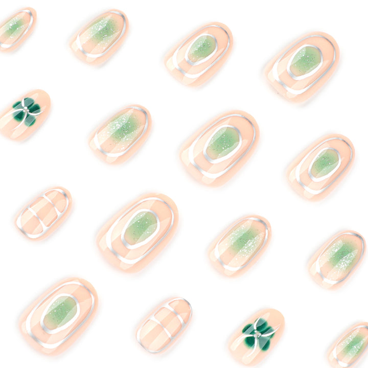 Elegant Nail Art with Floral Design Kalsten