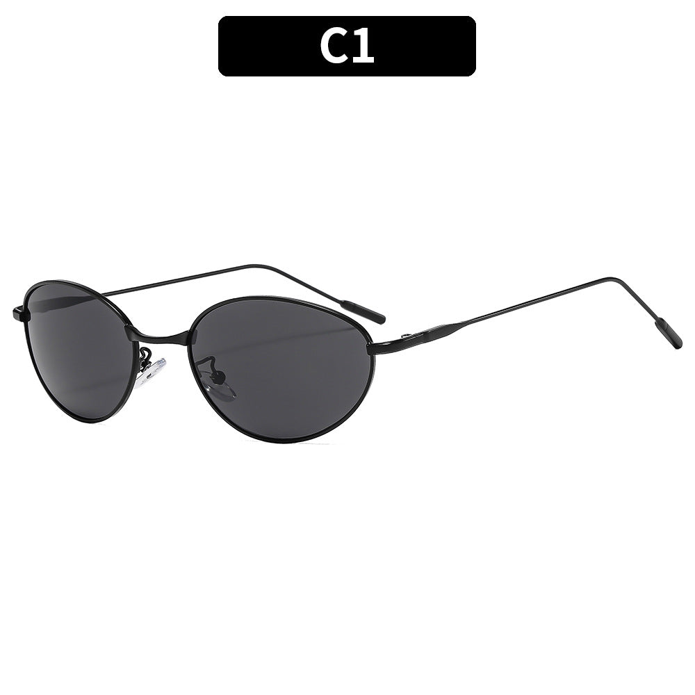 Elegant Oval Frame Sunglasses