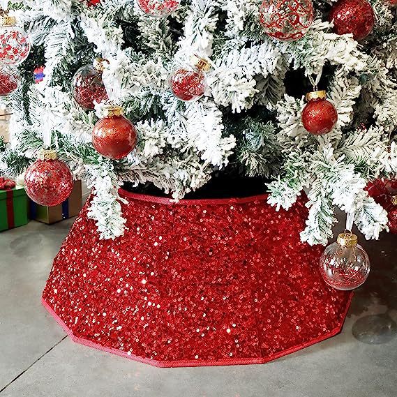 Decorative Sequin Tree Skirt