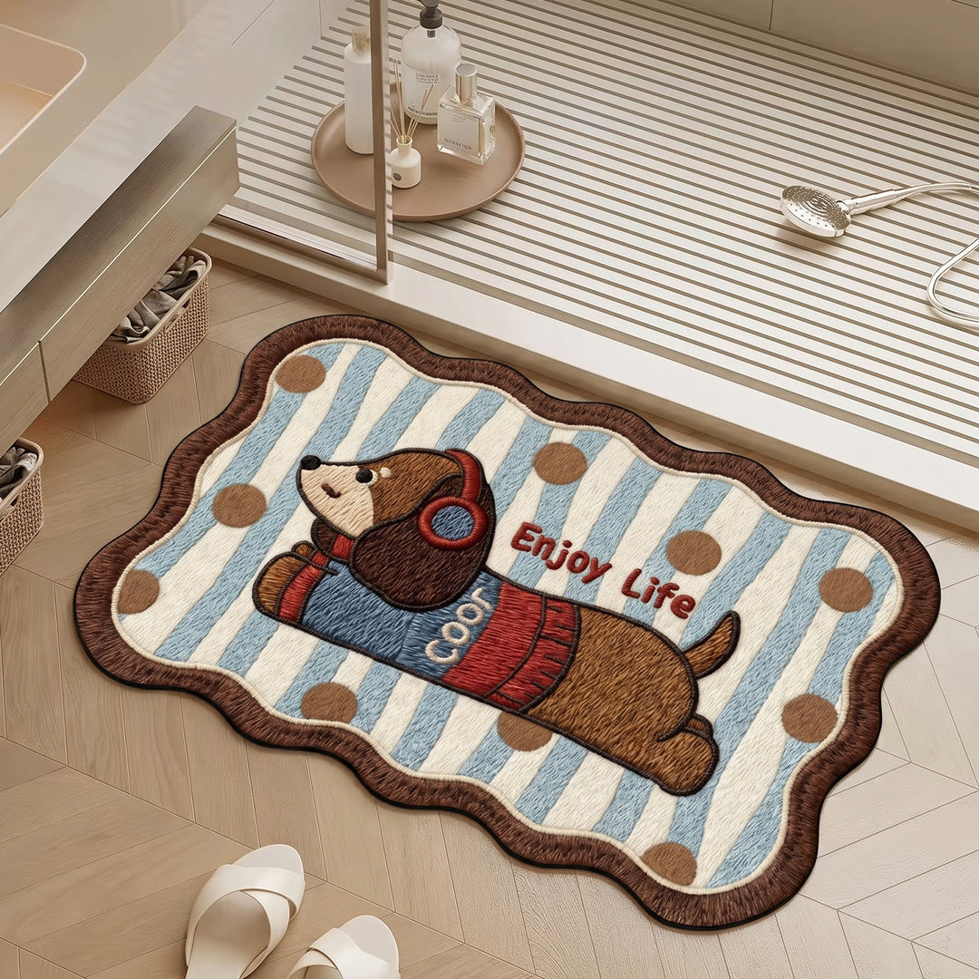 Decorative Bathroom Mat Kalsten